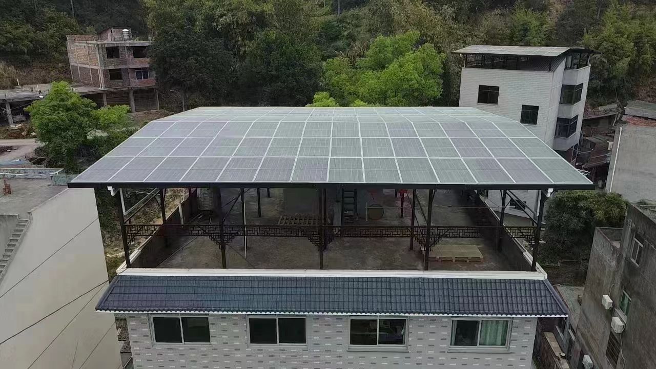 平凉15kw+10kwh自建别墅家庭光伏储能系统